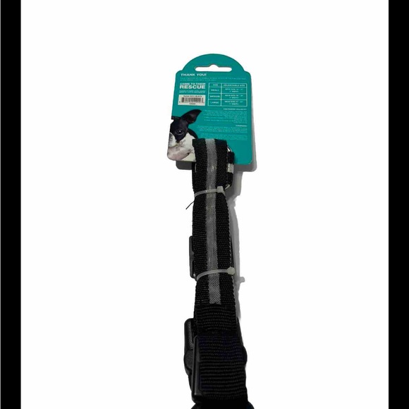 ASPCA MEDIUM Adjustable LED Dog Collar Black Size 15" - 18" - 1" Width NEW, - Picture 9 of 9